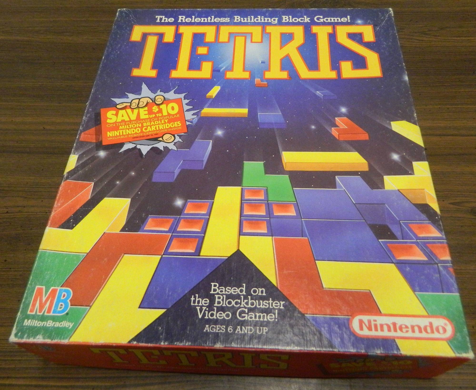 Tetris (1989 Milton Bradley) Board Game Review and Rules