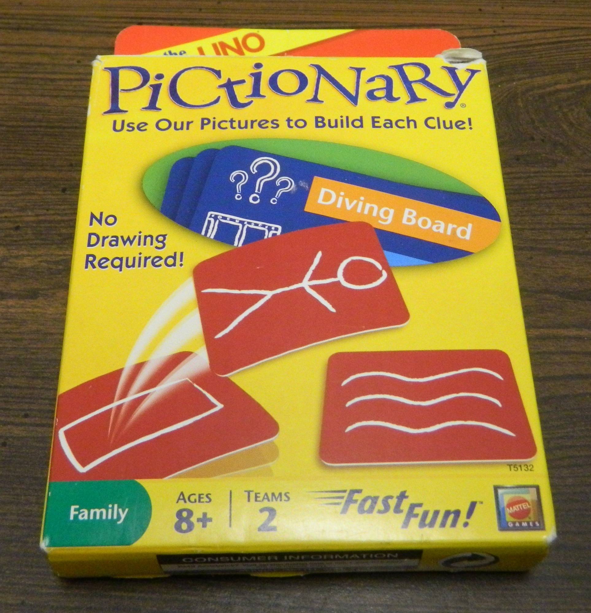 Pictionary Card Game Using Cards and Charades to Act Out Clues​ 