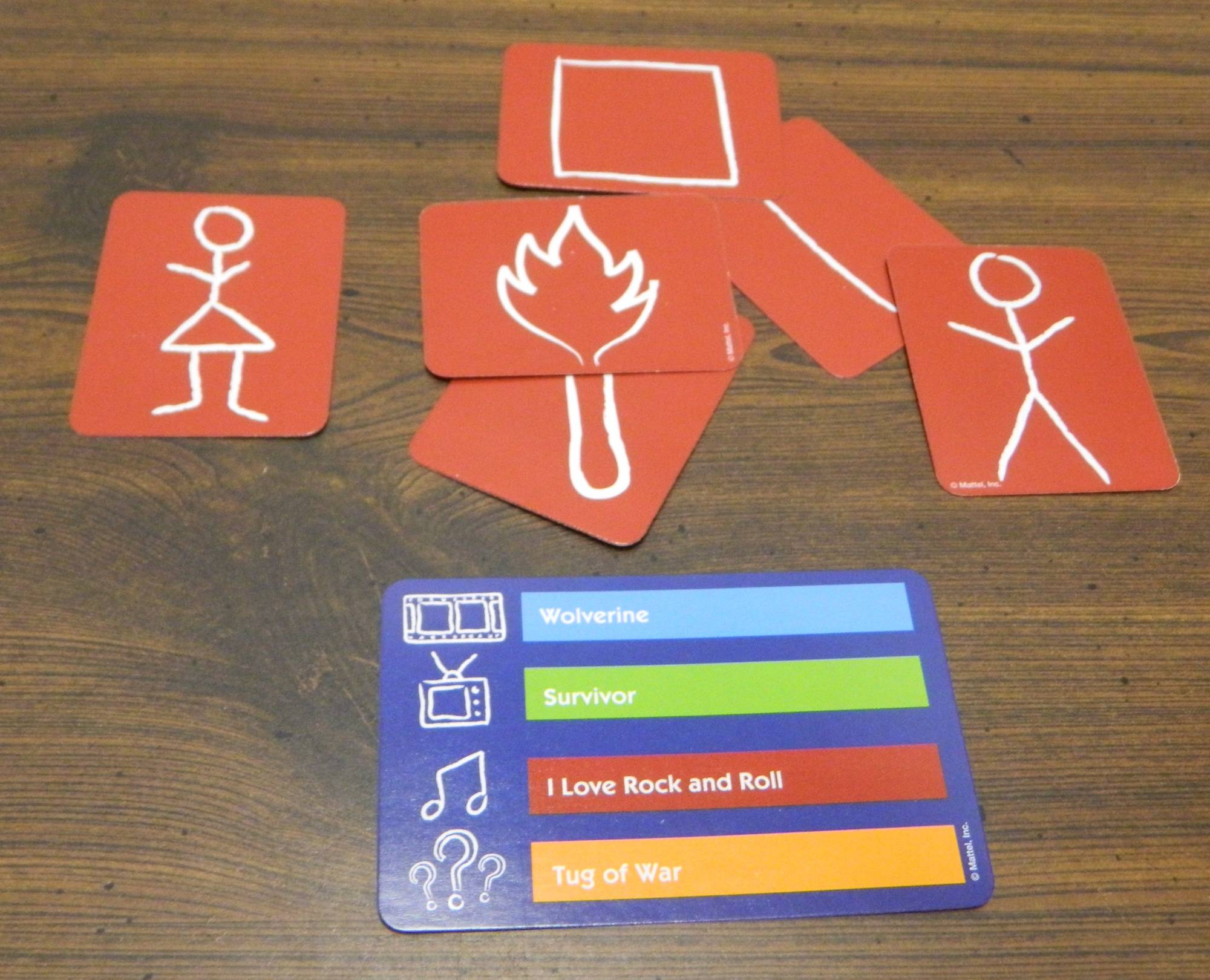 Pictionary Card Game 