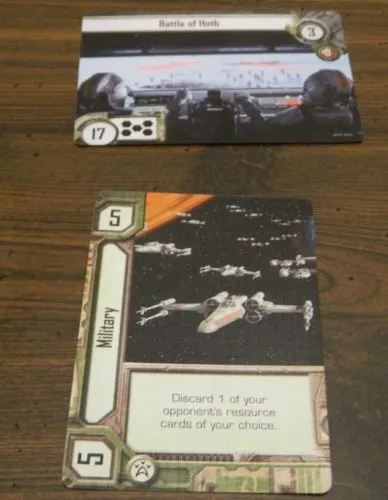 Playing A Card in Star Wars Empire vs Rebellion