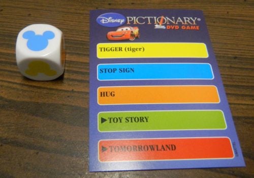 Category in Disney Pictionary DVD Game