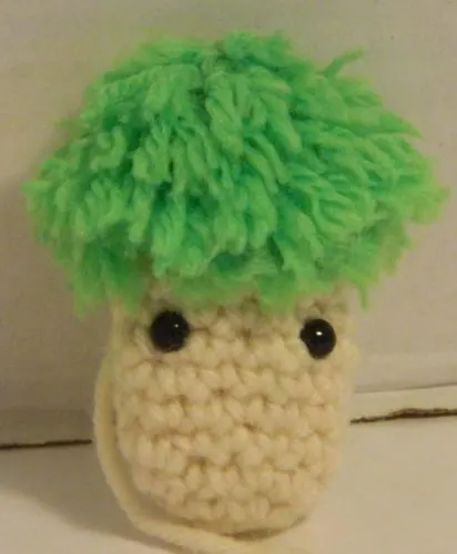 Crocheted Lemmings Head