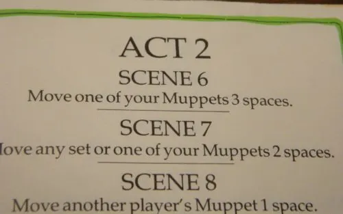 Script for The Muppet Show Game