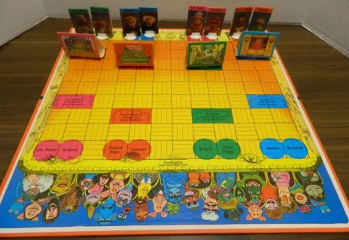 Setup for The Muppet Show Game