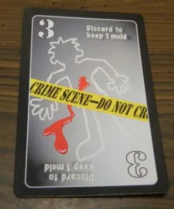 Discard to Keep One Meld Card in Lie Detector The Crime Fighting Card Game