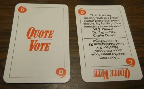 Quote Vote in Game of Quotations