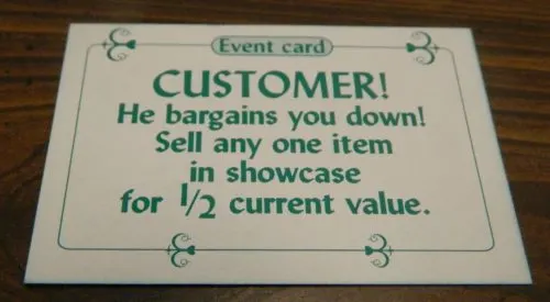 Customer Card in Sold! The Antique Dealer Game