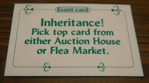Inheritence Card in Sold! The Antique Dealer Game