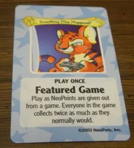 Play Once Random Event Card in Neopets Adventures in Neopia