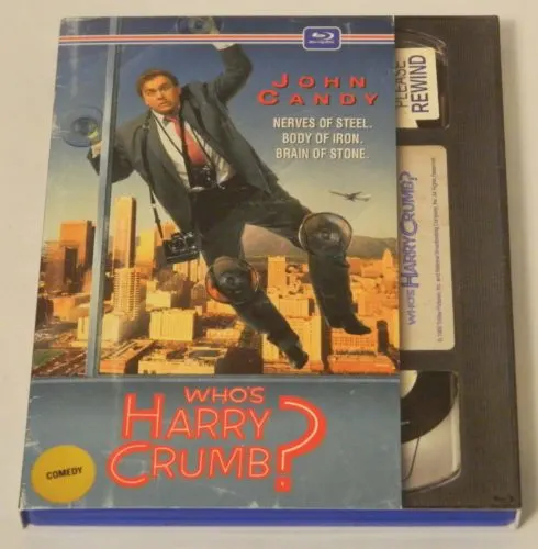 Who's Harry Crumb Retro VHS Art Blu-ray