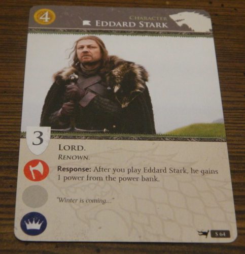 Character Card in Game of Thrones Card Game