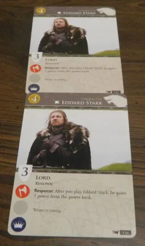 Duplicate Card in Game of Thrones Card Game