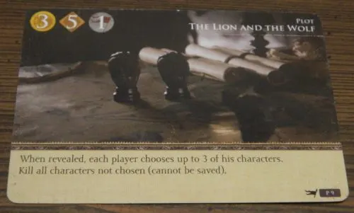 Plot Card in Game of Thrones Card Game