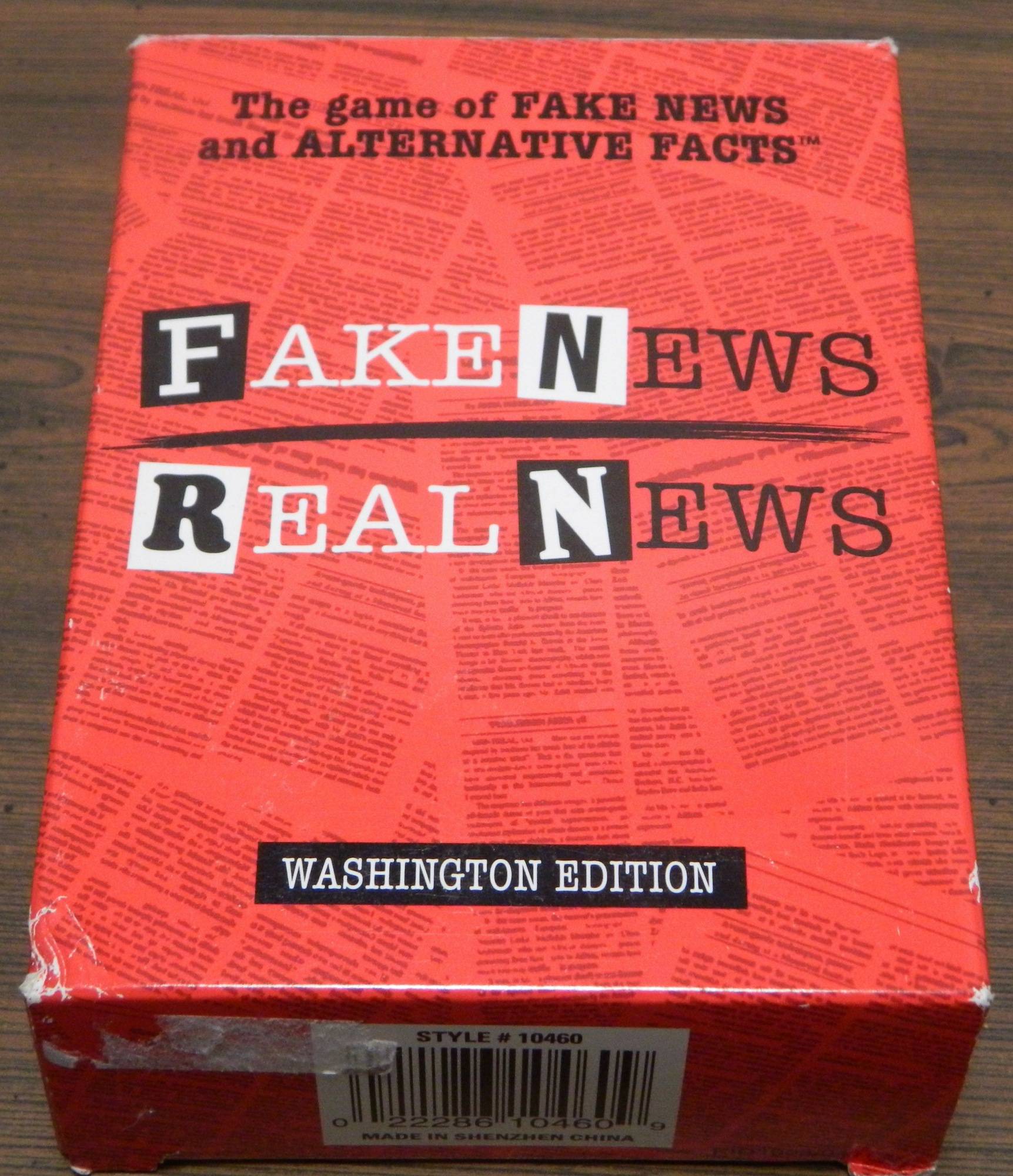 Fake News / Real News: Washington Edition Card Game Review and Rules