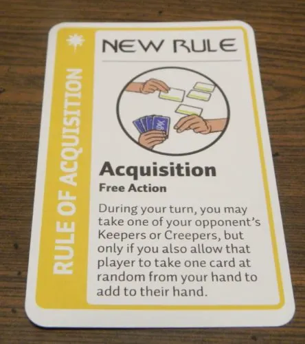New Rule Card in Star Trek Deep Space Nine Fluxx