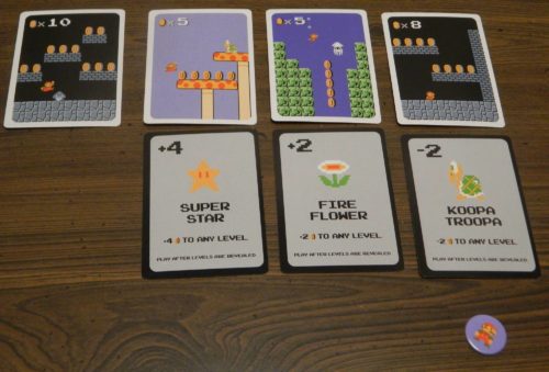 End of Round in Super Mario Bros Power Up Card Game