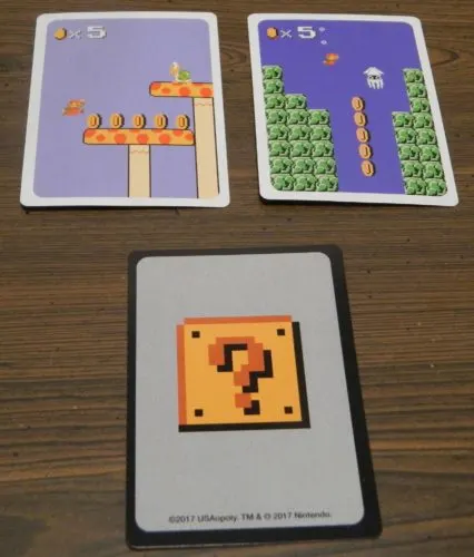 Matching Cards in Super Mario Bros. Power Up Card Game