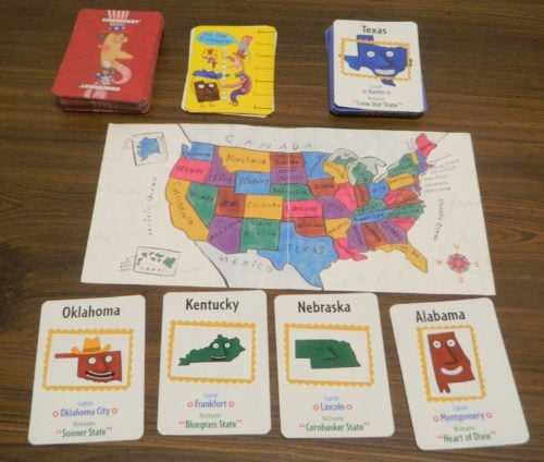 The Scrambled States of America Game Replacement U.S s Game Piece Deluxe Map 