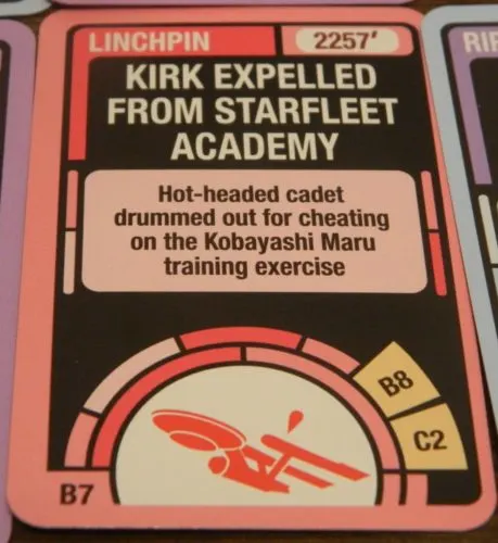 Flipped Linchpin Card Star Trek Chrono-Trek