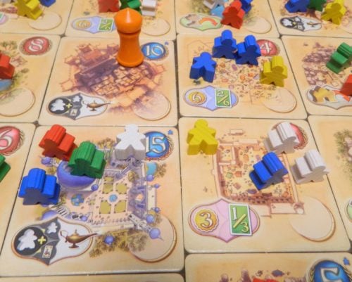 Moving Meeples in Five Tribes