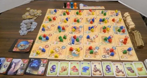 Setup for Five Tribes