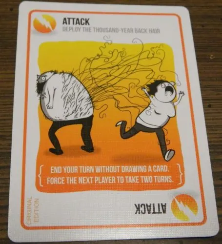 Attack Card in Exploding Kittens