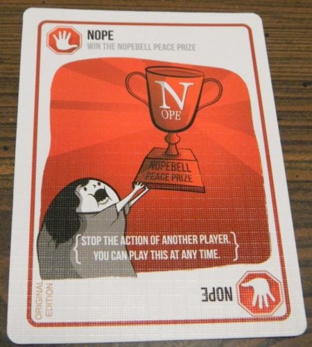 Nope Card in Exploding Kittens
