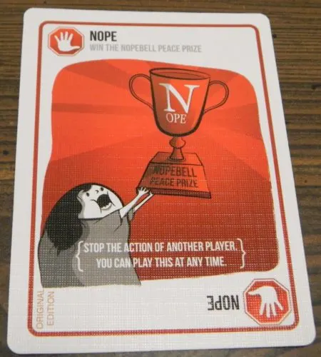 Nope Card in Exploding Kittens