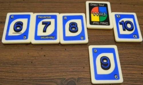 Wild Draw Four Example in UNO Rummy-Up