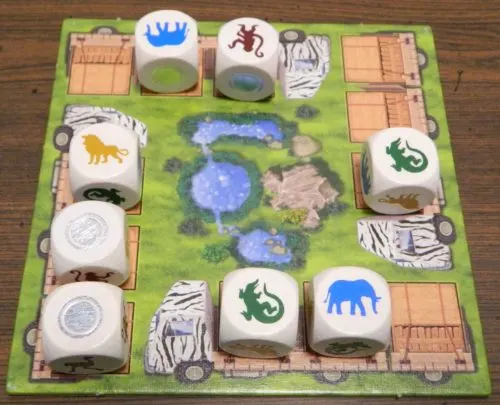 Place Dice in Zooloretto Dice Game