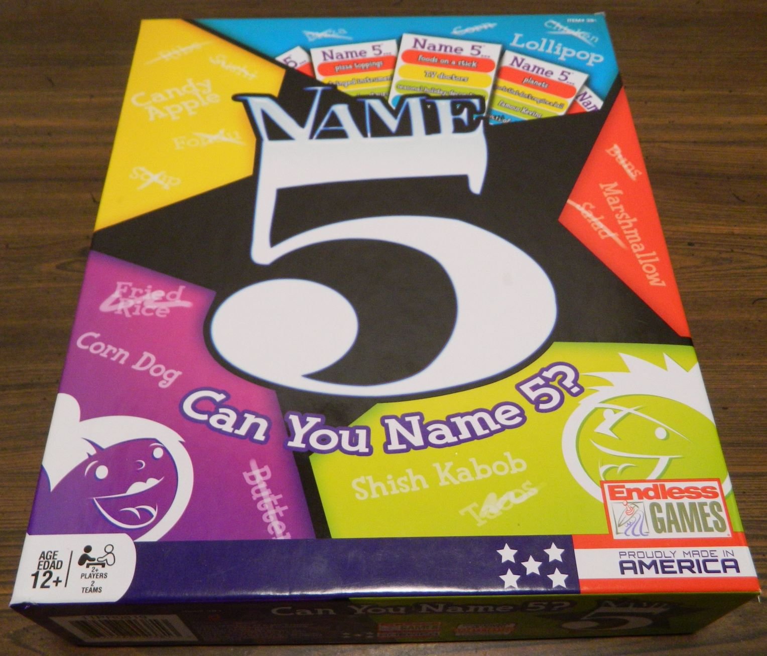 Name 5 Board Game Review and Rules