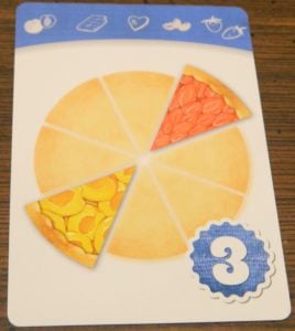 Apricot and Strawberry Flavor Recipe Card in Piece of Pie