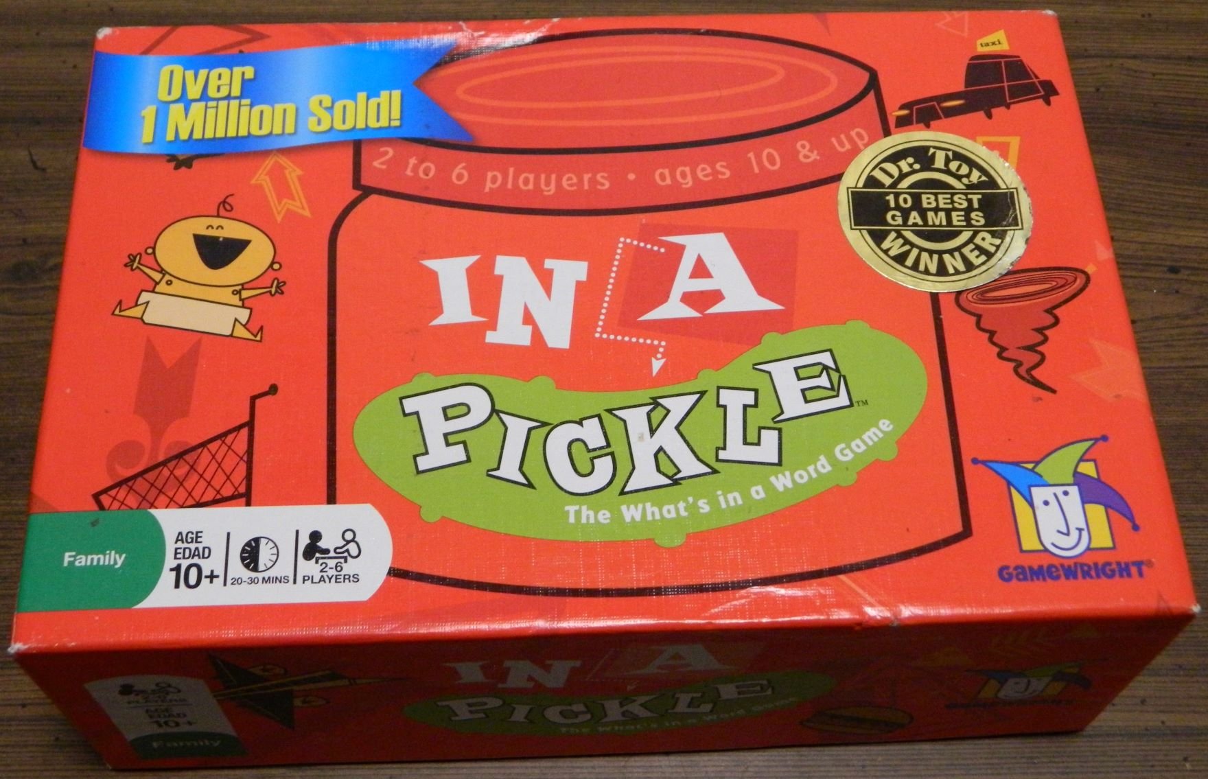 in a Pickle Word Board Game Gamewright 2004 Family Fun Dr Toy Winner Complete for sale online 