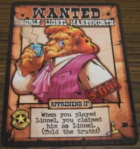 Noble Lionel Manesworth Card from OutLawed!