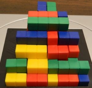 Three Players Steps Structure From Blokus 3D