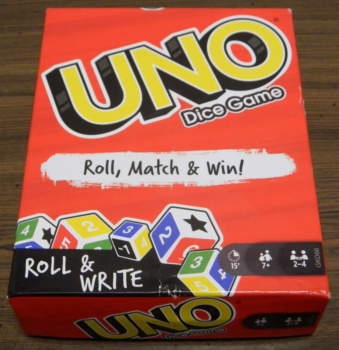 Box for UNO Dice Game Roll and Write