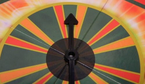 Narrow green section of spinner