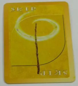 Skip Card from UNO Harry Potter