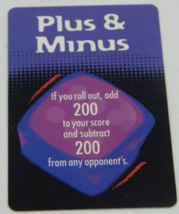 Plus & Minus Card in Risk 'n' Roll 2000