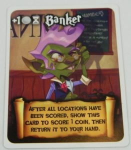 Banker Card From Greedy Greedy Goblins