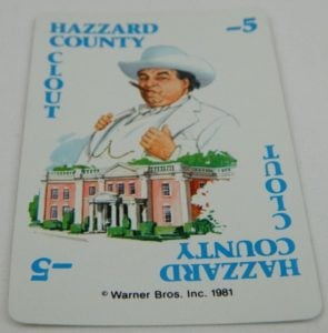 Dukes of Hazzard Card Game Hazzard County Clout Card
