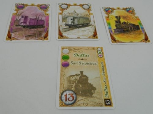 Complete Destination Ticket in Ticket to Ride The Card Game