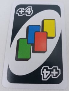 Draw Four Card in UNO All Wild!
