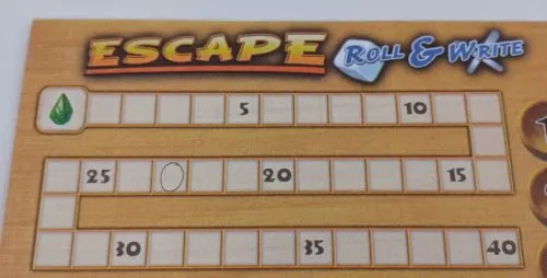 Choose Difficulty in Escape Cooperative Roll and Write