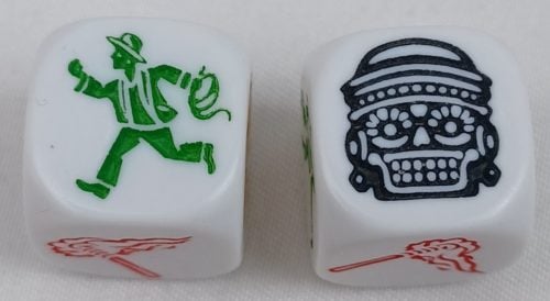 Rolling A Black Mask in Escape Cooperative Roll and Write