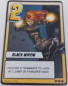 Hero Card Two in Infinity Gauntlet
