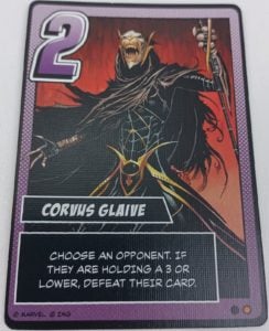 Thanos Card Two from Infinity Gauntlet