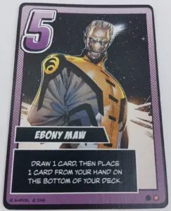 Thanos Card Five from Infinity Gauntlet