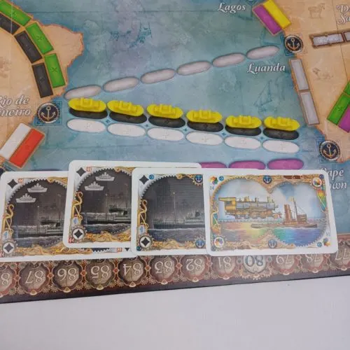 Claiming Ship Route in Ticket to Ride Rails and Sails