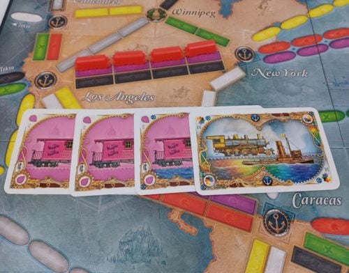 Claim Route in Ticket to Ride Rails and Sails